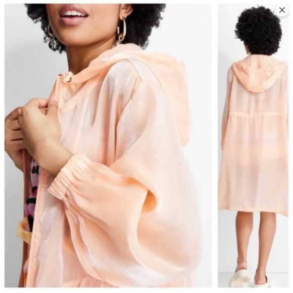 Women's Cinched Waist Hooded Parka
Organza Jacket Future Collective Peach XS - Picture 4 of 16